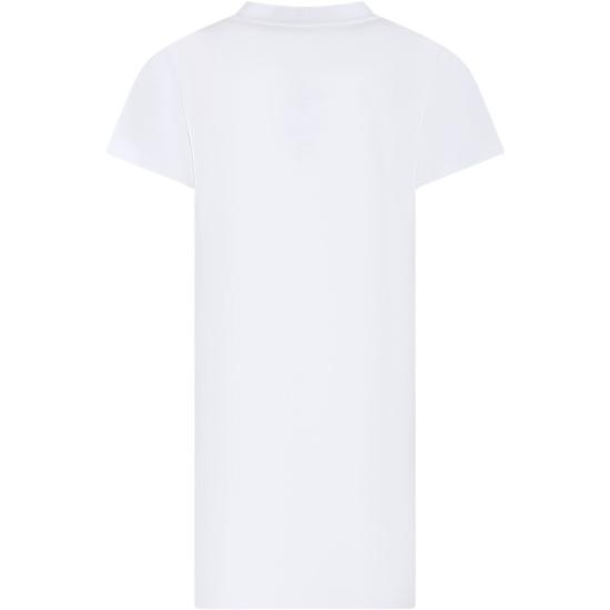  [키즈] 모스키노 원피스 HDV0EQ LAA22 10101 WHITE - MOSCHINO