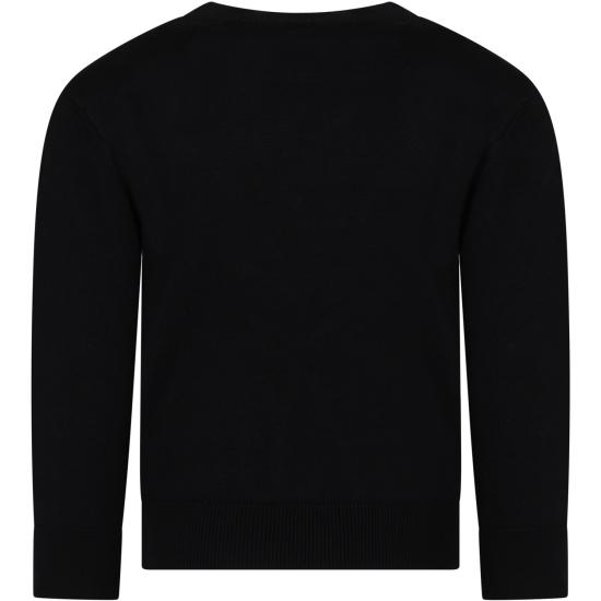  [키즈] 발망 캐시미어 니트 BU9A30 X0068 930OR BLACK - BALMAIN