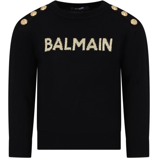  [키즈] 발망 캐시미어 니트 BU9A30 X0068 930OR BLACK