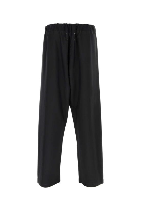  마르지엘라 / 남성 백 스티치 블랙 실크 파자마 팬츠 SI1KA0003S60345 900 Black BPG - MAISON MARGIELA