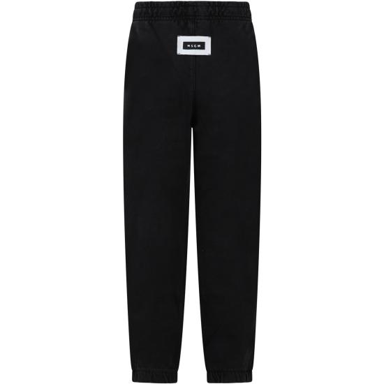  [키즈] 엠에스지엠 트레이닝/조거 팬츠 F3MSJUFP178 110 BLACK - MSGM