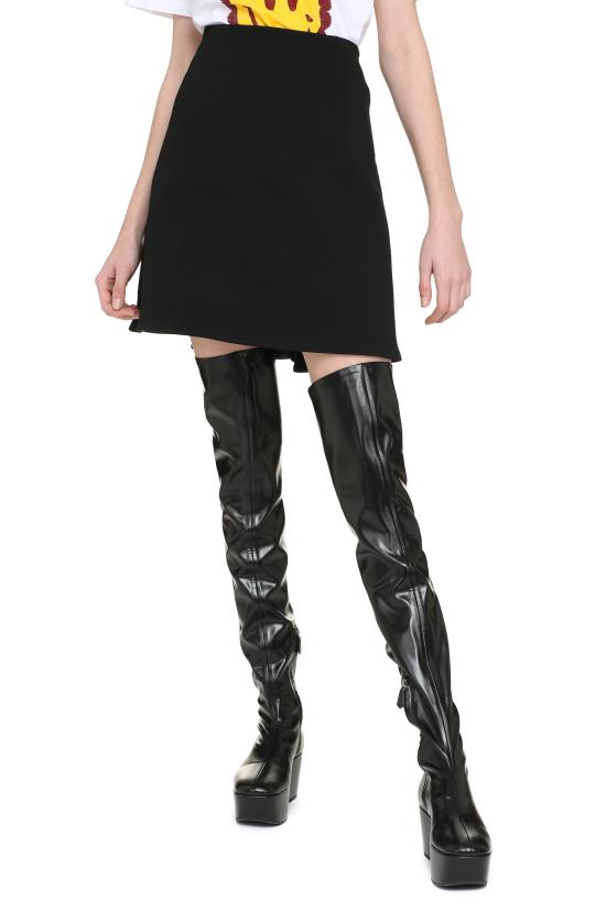  보테가베네타 숏 스커트 679657V19K0 1000 black - BOTTEGA VENETA