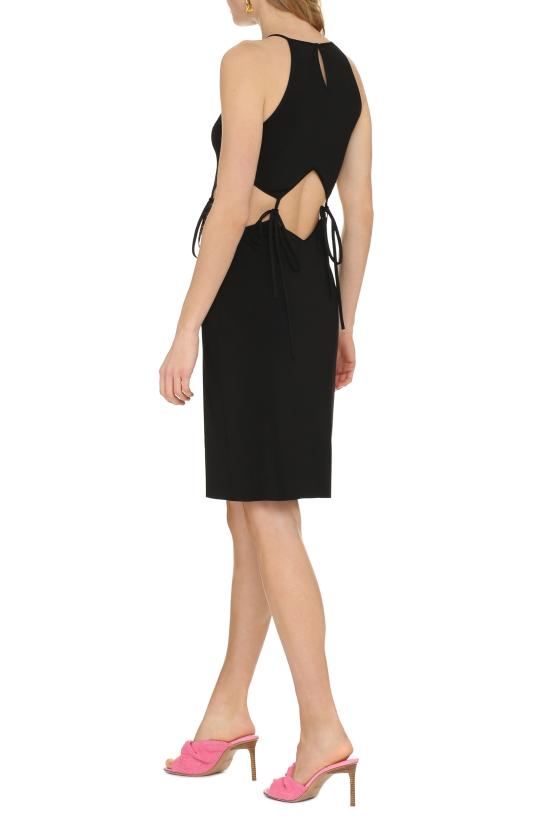  보테가베네타 미디 원피스 691650V1LS0 1000 black - BOTTEGA VENETA