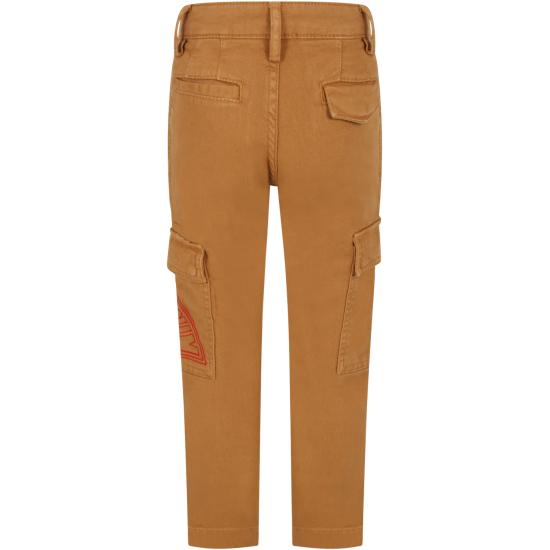  [키즈] 랑방 쁘띠 스트레이트 팬츠 N24044 297 BROWN - LANVIN