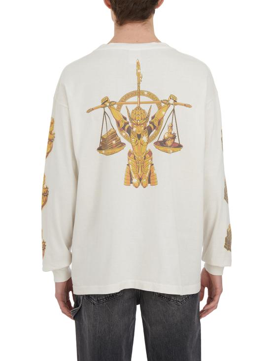 24FW 세인트 미카엘 긴팔 티셔츠 HSMA230000C05 White White - SAINT MXXXXXX