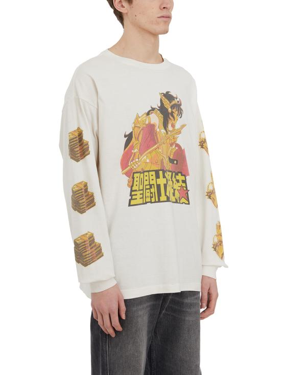 24FW 세인트 미카엘 긴팔 티셔츠 HSMA230000C05 White White - SAINT MXXXXXX