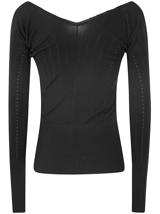  자크뮈스 긴팔 티셔츠 241KN357 2358 990 BLACK - JACQUEMUS