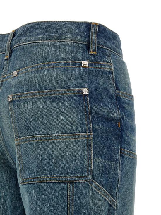  지방시 데님 스트레이트 팬츠 스트레이트 팬츠 BW512F5Y9K402 BLUE - GIVENCHY