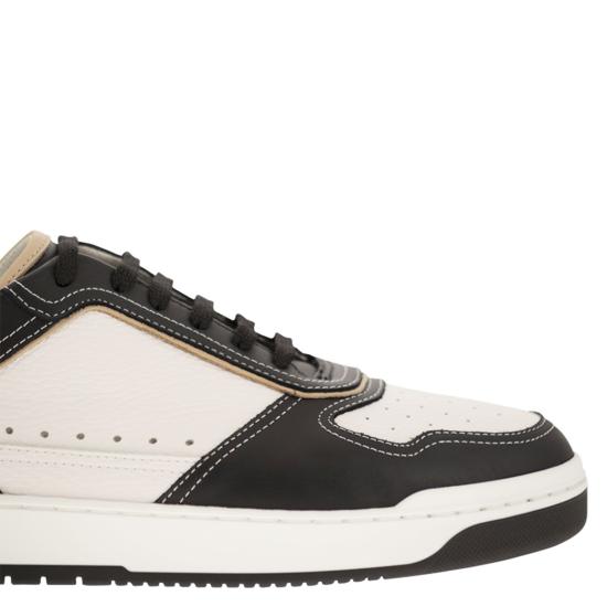  브루넬로 쿠치넬리 스니커즈 MZUAGLZ301 WHITE SAND BLACK - BRUNELLO CUCINELLI