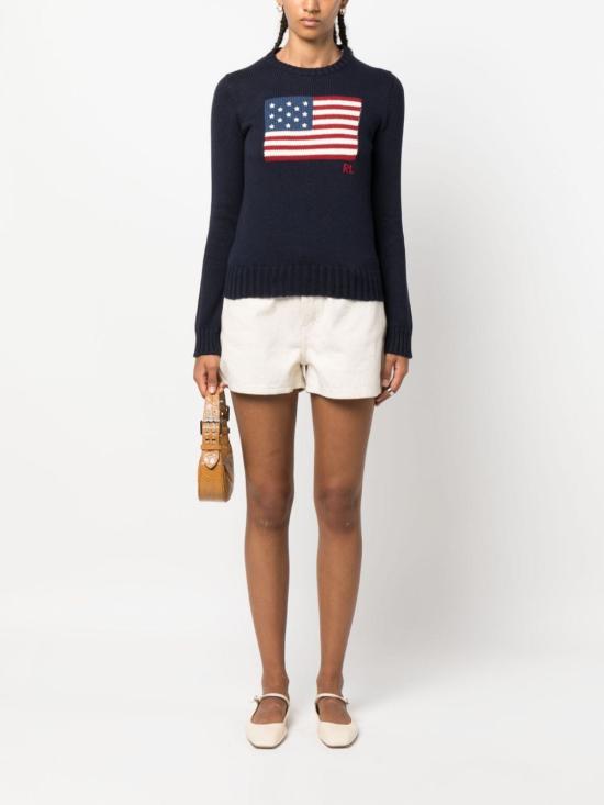  폴로 랄프로렌 아이코닉 플래그 스웨터 211896939 001 NAVY BLUE - RALPH LAUREN
