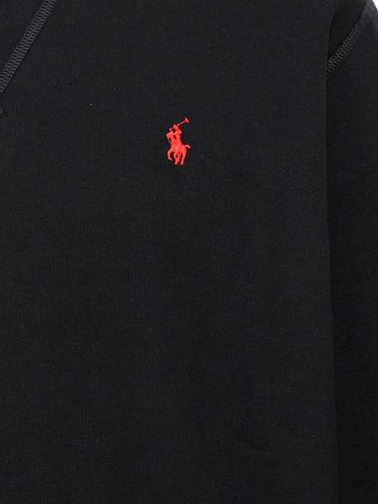 26SS 폴로 랄프로렌 포니 로고 자수 맨투맨 710766772001 Black - POLO RALPH LAUREN