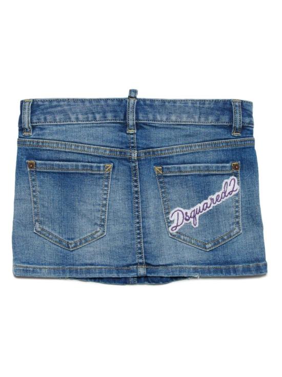  [키즈] 디스퀘어드2 스커트 DQ2124 D0A6M DQ01 DENIM BLUE - DSQUARED2