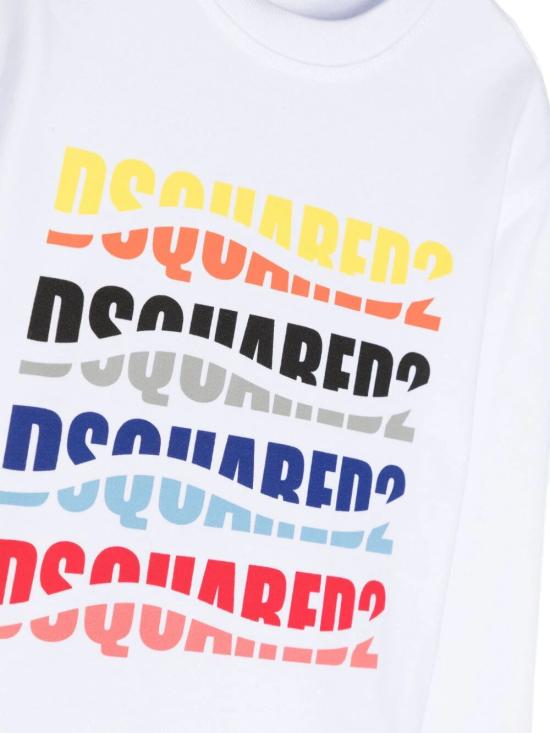  [키즈] 디스퀘어드2 트레이닝 상의 DQ2103 D0A2F DQ100 WHITE - DSQUARED2