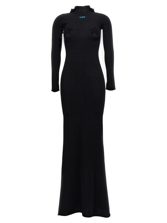  오프화이트 롱 원피스 OWHI090S23KNI00110451045 Black