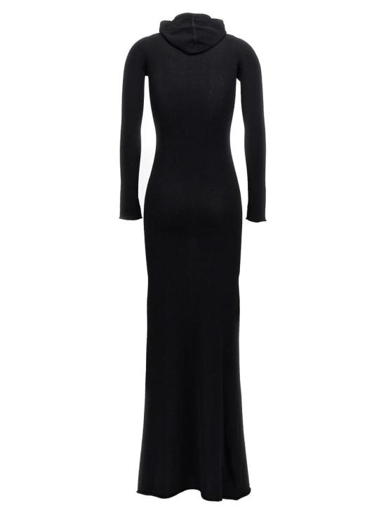  오프화이트 롱 원피스 OWHI090S23KNI00110451045 BLACK - OFF WHITE