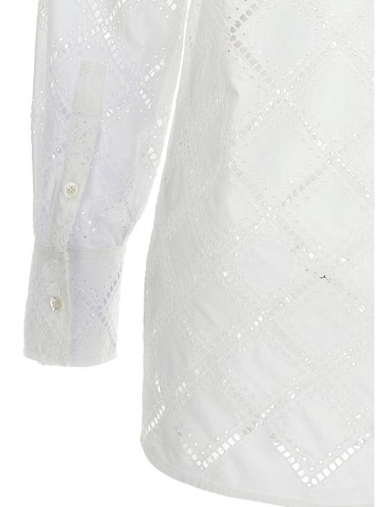  키톤 블라우스 D52445K0989B0100M WHITE - KITON