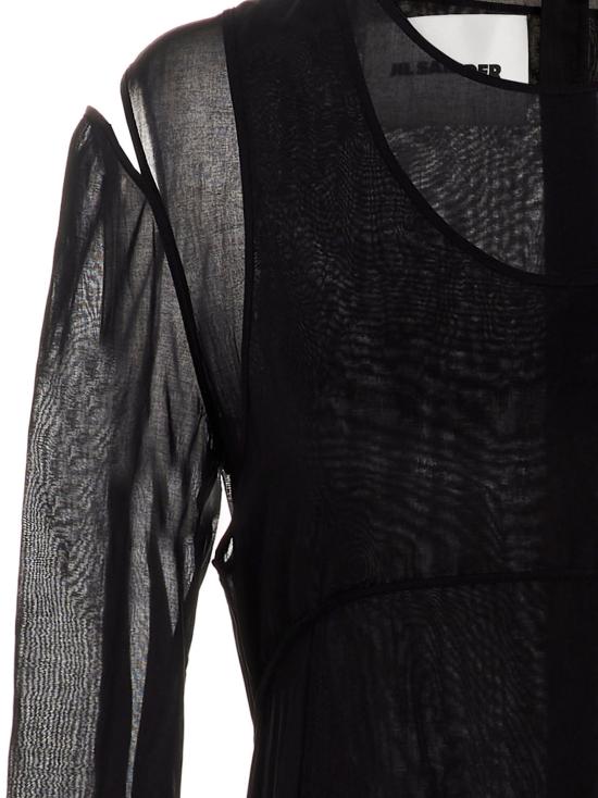  질샌더 미디 미디 원피스 J02CT0101J45014001 Black - JIL SANDER