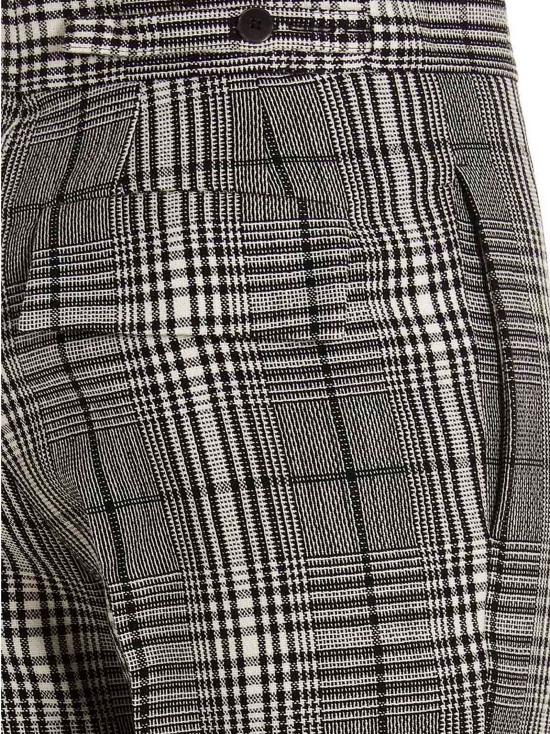  사피오 스트레이트 스트레이트 팬츠 N7PRINCIPEDIGALLESU White Black - SAPIO