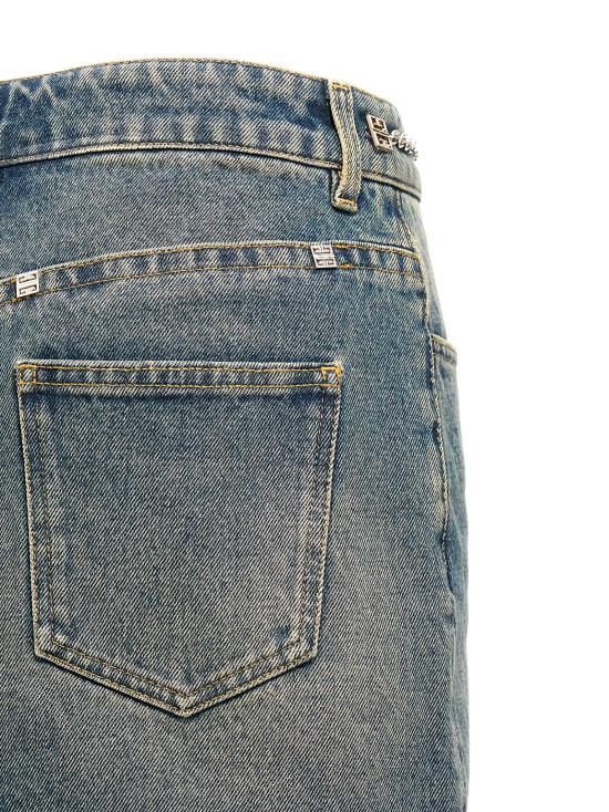  지방시 데님 스커트 BW40SQ5Y9N420 Blue - GIVENCHY