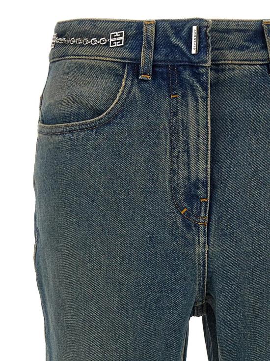  지방시 데님 스트레이트 팬츠 스트레이트 팬츠 BW51145Y9N420 BLUE - GIVENCHY