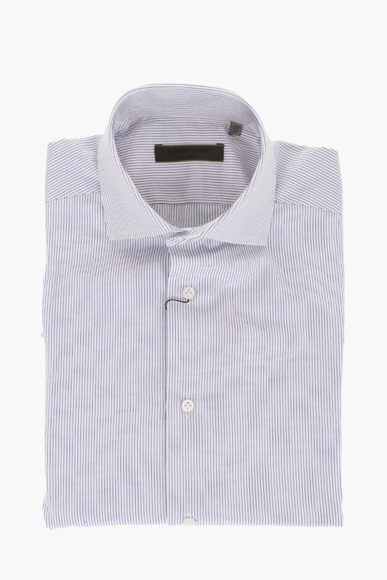  꼬르넬리아니 긴팔 긴팔 셔츠 85PC4R 0051744 010 Light blue