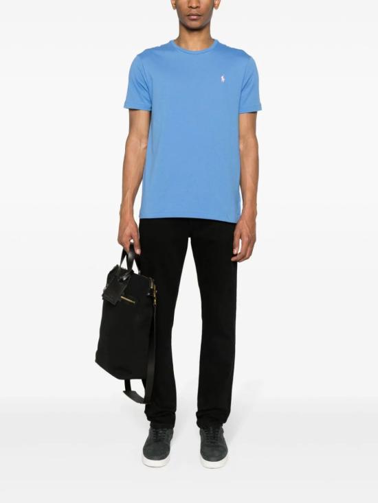  폴로 랄프로렌 / 남성 로고 반팔 티셔츠 710671438 354 NEW ENGLAND BLUE BPG - RALPH LAUREN