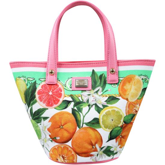  돌체앤가바나 / 키즈 프루츠 프린트 캔버스 토트백 EB0054 AD280 HV5AN MULTICOLOR BPG