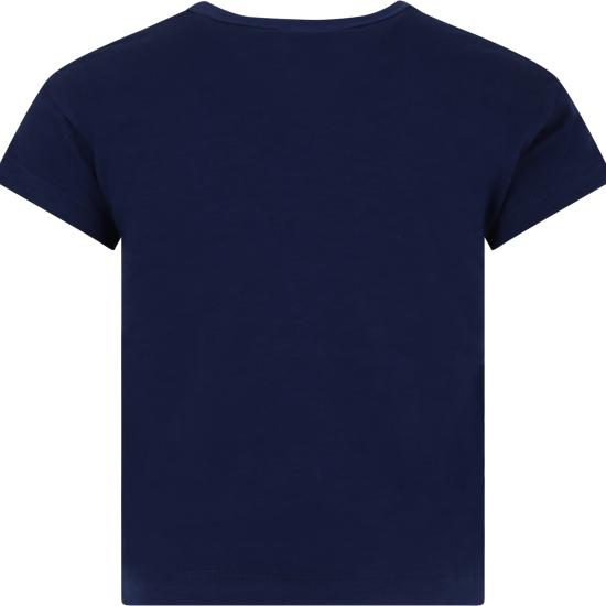 25FW [키즈] 쁘띠바또 티셔츠 A0A10 01 MEDIEVAL BLUE - PETIT BATEAU