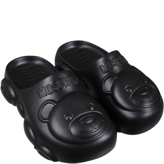  [키즈] 모스키노 플립플랍 77503 1 BLACK - MOSCHINO