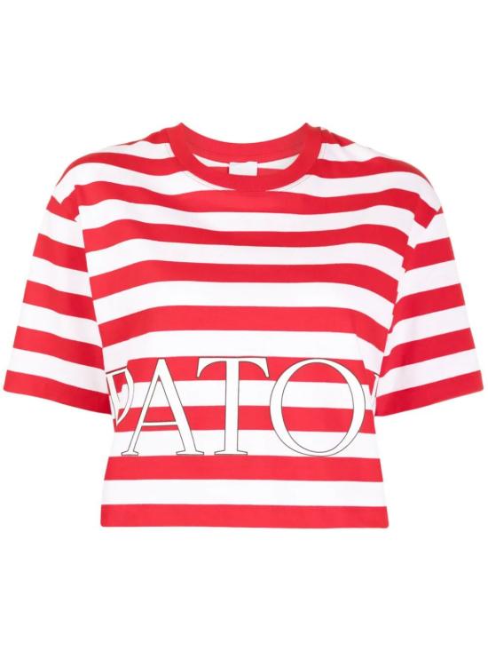  파투 반팔 티셔츠 JE1099990391R 391R RED WHITE - PATOU