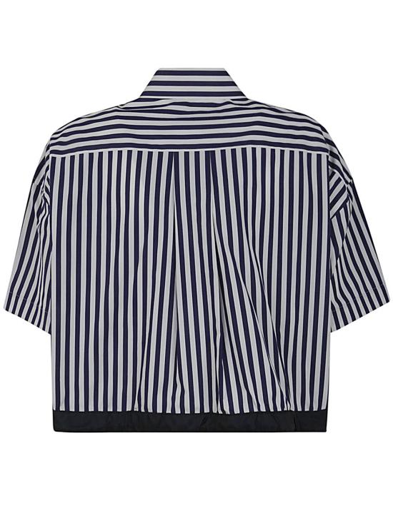  사카이 블라우스 24 07161 222 NAVY STRIPE - SACAI