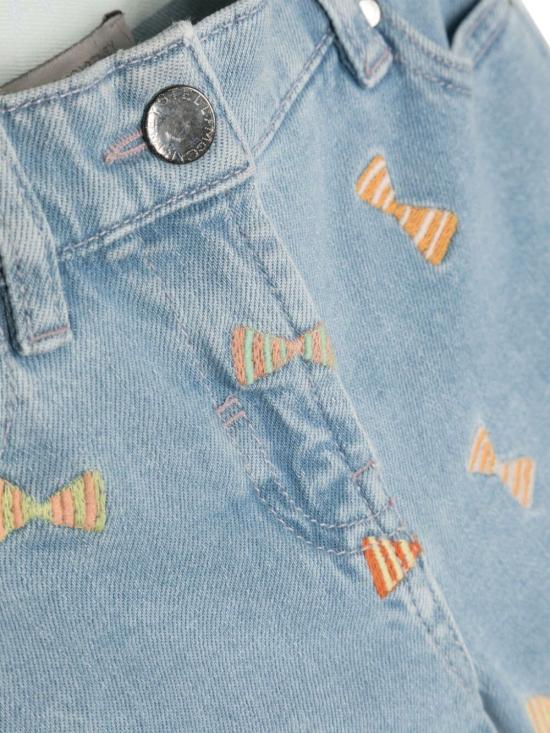  [키즈] 스텔라 맥카트니 쇼츠/버뮤다 TU6D29 Z1584 601EM CELESTE EMBROIDERY - STELLA MCCARTNEY