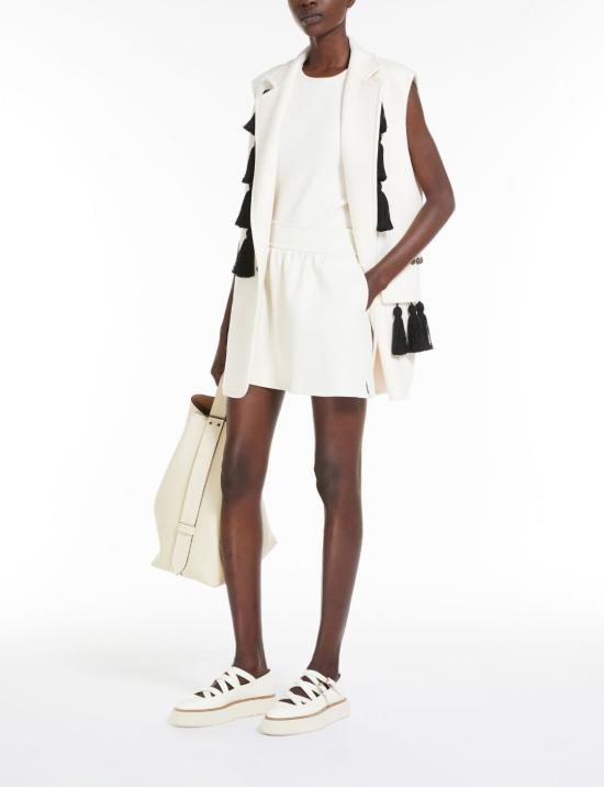  막스마라 민소매 티셔츠 2411361071650ALFEO 001 BIANCO AVORIO - MAX MARA