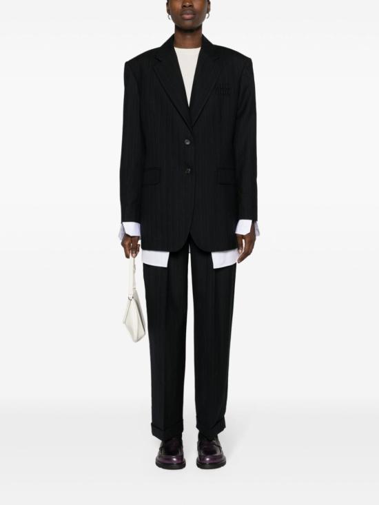 26SS 미우미우 스트레이트 팬츠 MP1748SOOO13SH F0008 BLEU - MIU MIU