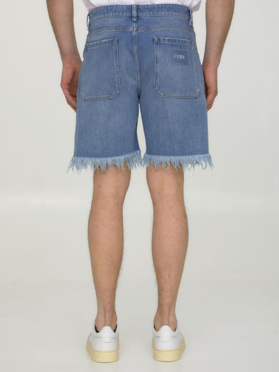  펜디 데님 숏팬츠 FLP307AN4WF0QG0 DARK BLU - FENDI