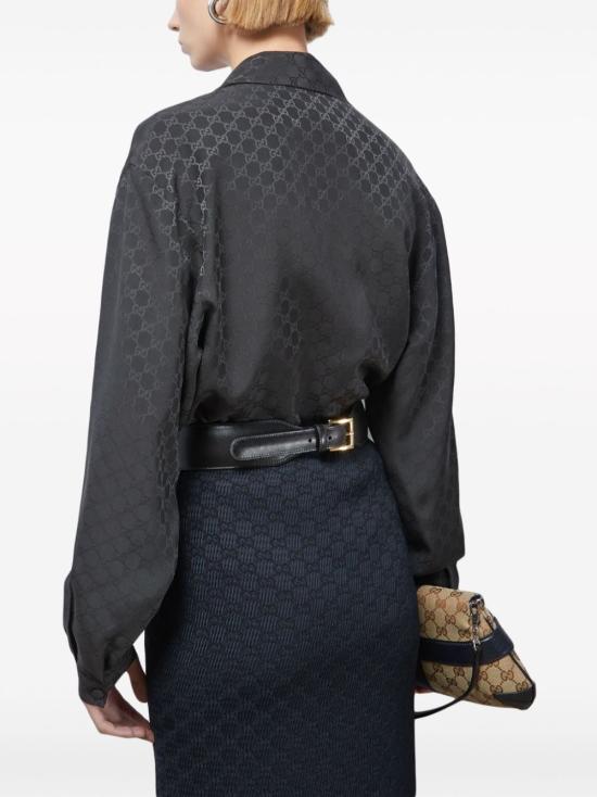  구찌 긴팔 티셔츠 740513ZAISQ 1000 black - GUCCI