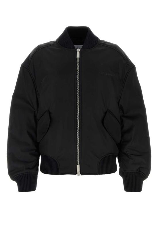 24FW 오프화이트 봄버 자켓 OWEH028C99FAB0011010 BLACK - OFF WHITE