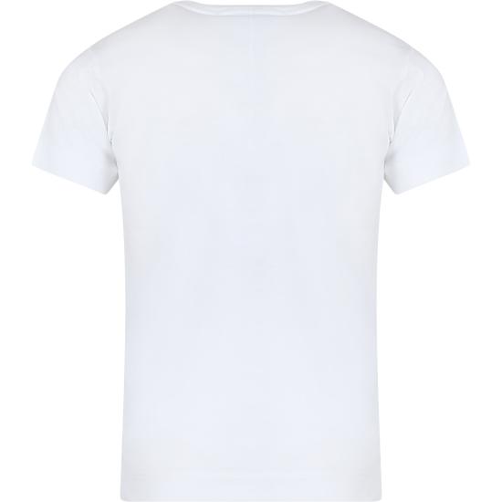 25FW [키즈] 스톤 아일랜드 티셔츠 761620347 V0001 WHITE - STONE ISLAND