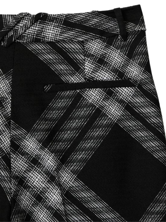 25SS 버버리 스트레이트 스트레이트 팬츠 8081401 B6420 MONOCHROME IP CHECK - BURBERRY