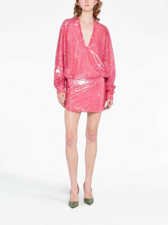  디 아티코 숏 원피스 237WCA235E081315 PINK - THE ATTICO