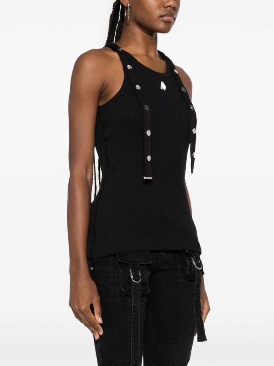 24SS 디 아티코 민소매 티셔츠 241WCT229J038100 BLACK - THE ATTICO