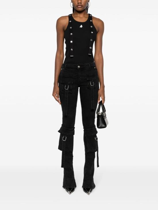 24SS 디 아티코 민소매 티셔츠 241WCT229J038100 BLACK - THE ATTICO