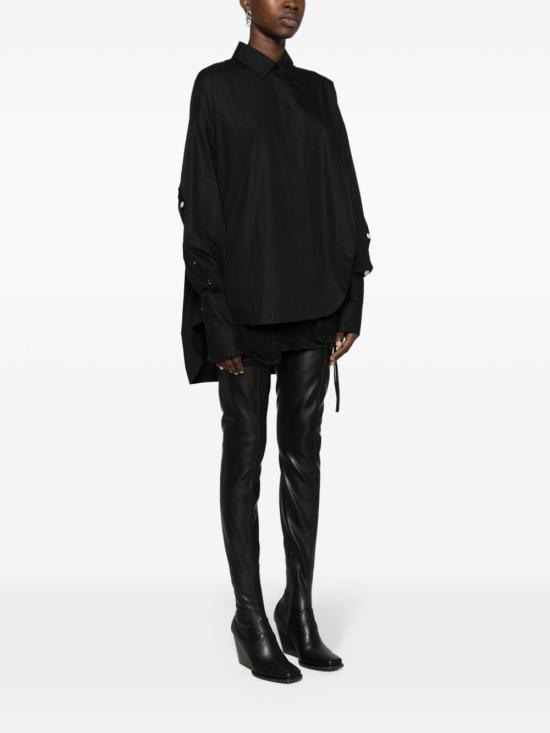  디 아티코 셔츠 241WCH16C052100 BLACK - THE ATTICO