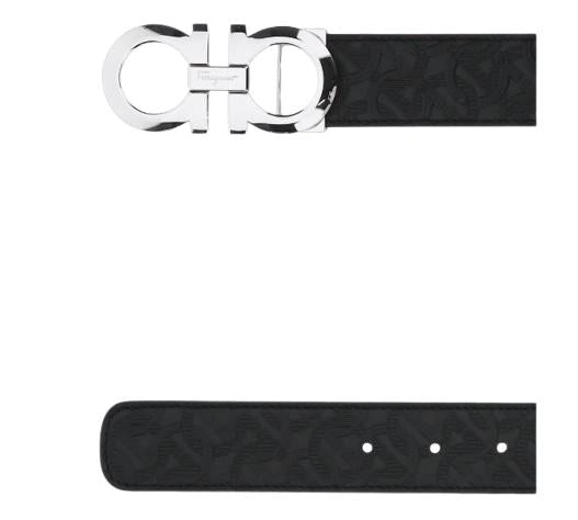 26SS 살바토레 페라가모 간치니 레더 벨트 675542724127NERO Black - SALVATORE FERRAGAMO