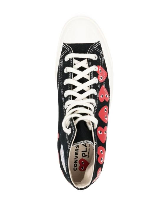  꼼데가르송 플레이 X 컨버스 스니커즈 P1K127 Black - COMME DES GARCONS PLAY CONVERSE