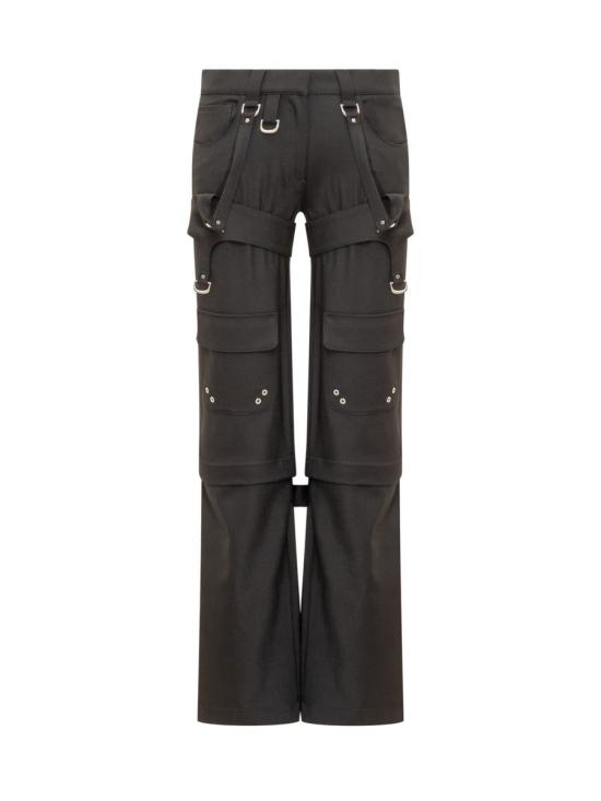  오프화이트 스트레이트 팬츠 OWCF020F23FAB001 1000 Black