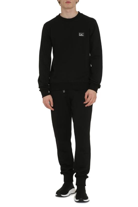  돌체앤가바나 긴팔 티셔츠 G9ABJTG7F2G N0000 BLACK - DOLCE & GABBANA