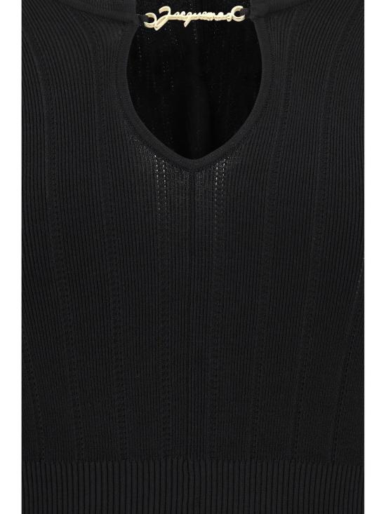  자크뮈스 긴팔 티셔츠 24E241KN3572358 990 Black - JACQUEMUS