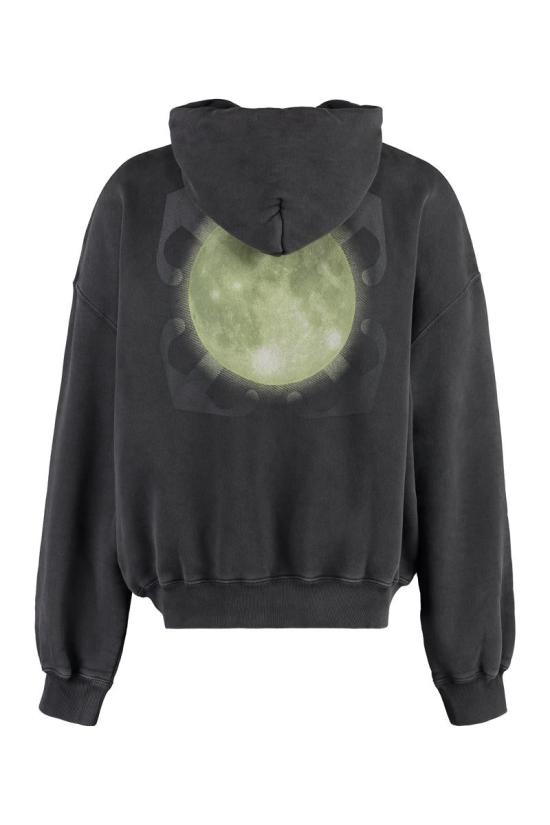  오프화이트 후드 티셔츠 OMBB118F23FLE008 1084 GREY - OFF WHITE