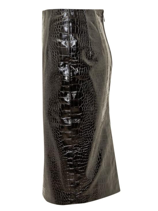  베르사체 미디 스커트 10126301A08447 1B000 BLACK - VERSACE